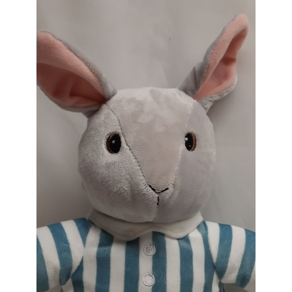 Kohls Cares Goodnight Moon Bunny Rabbit in Striped Pajamas Plush 15" - Picture 2 of 7